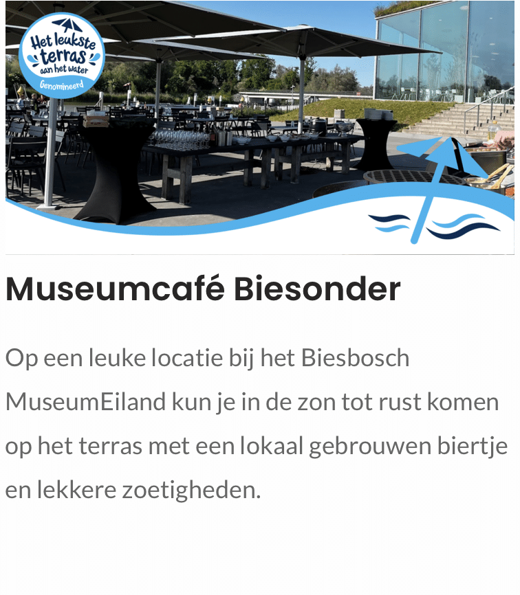 Nominatie terrasverkiezing Museumcafé Biesonder