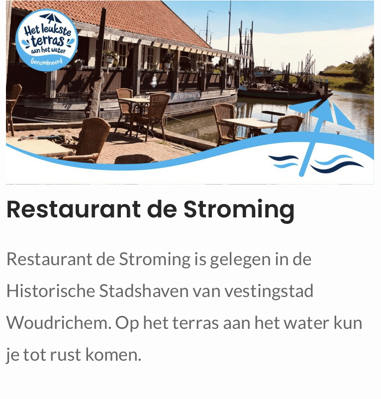 Nominatie terrasverkiezing Restaurant de Stroming