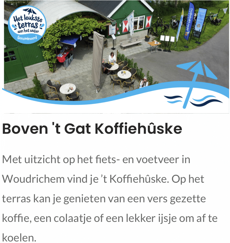 Nominatie terrasverkiezing Boven 't Gat Koffiehûske